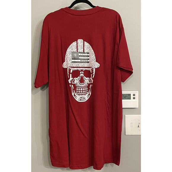 Ariat‎ Rebar Shirt Graphic Short Sleeve Tee Pullover Mens XLT - Picture 1 of 11